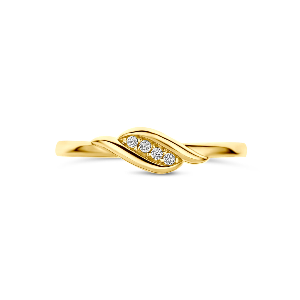 9k ring zirkonia 9K geel