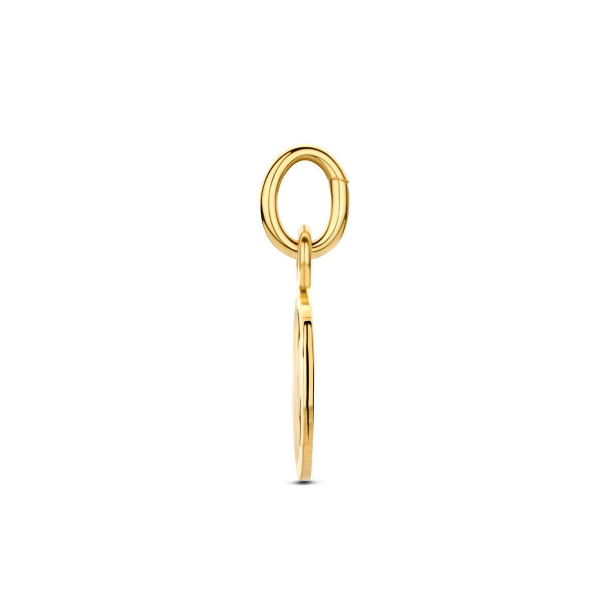 Fantasy Collection Hanger klavertje gediamanteerd 9K geelgoud - afbeelding 3