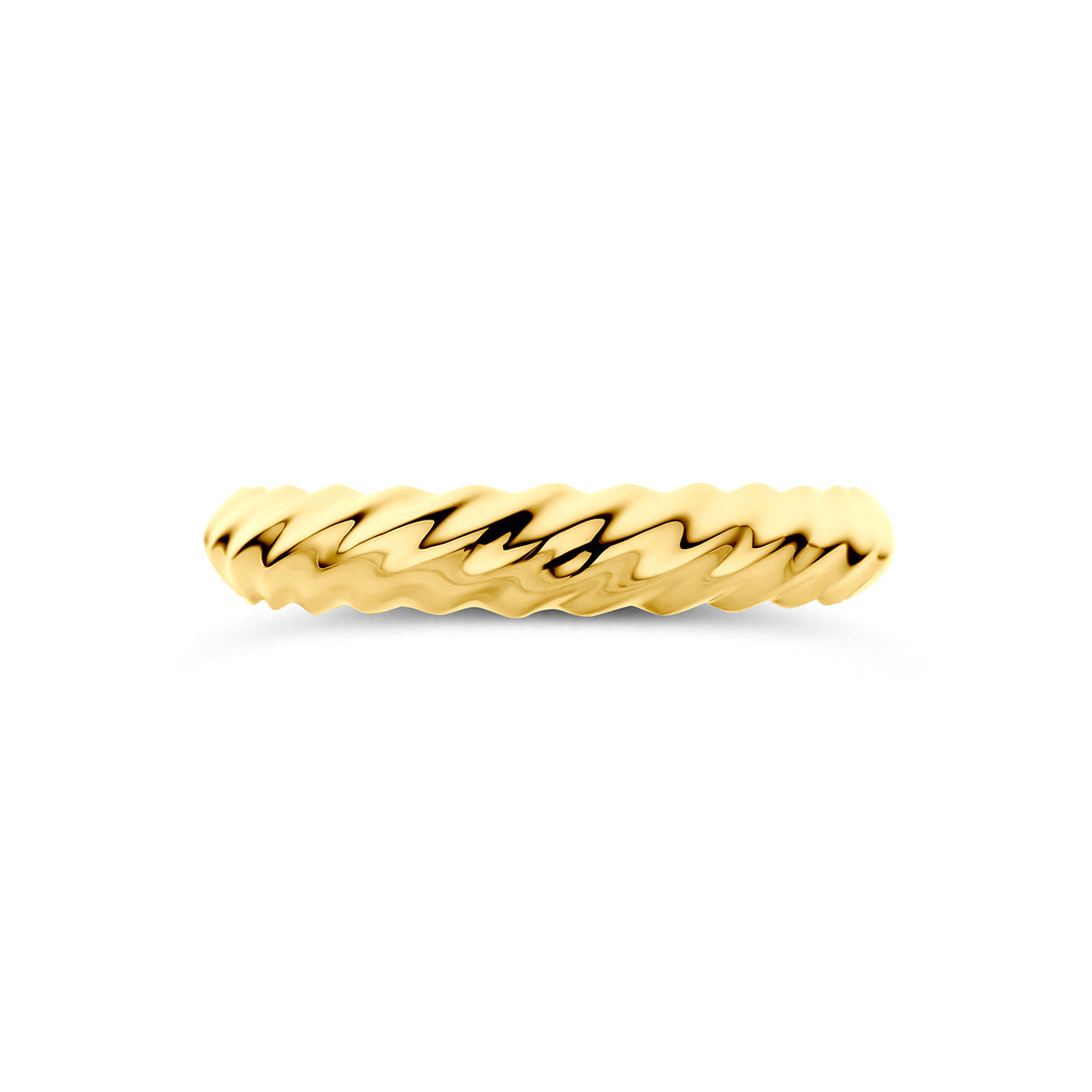 9K geelgouden ring gedraaid 3,5 mm - 8001140