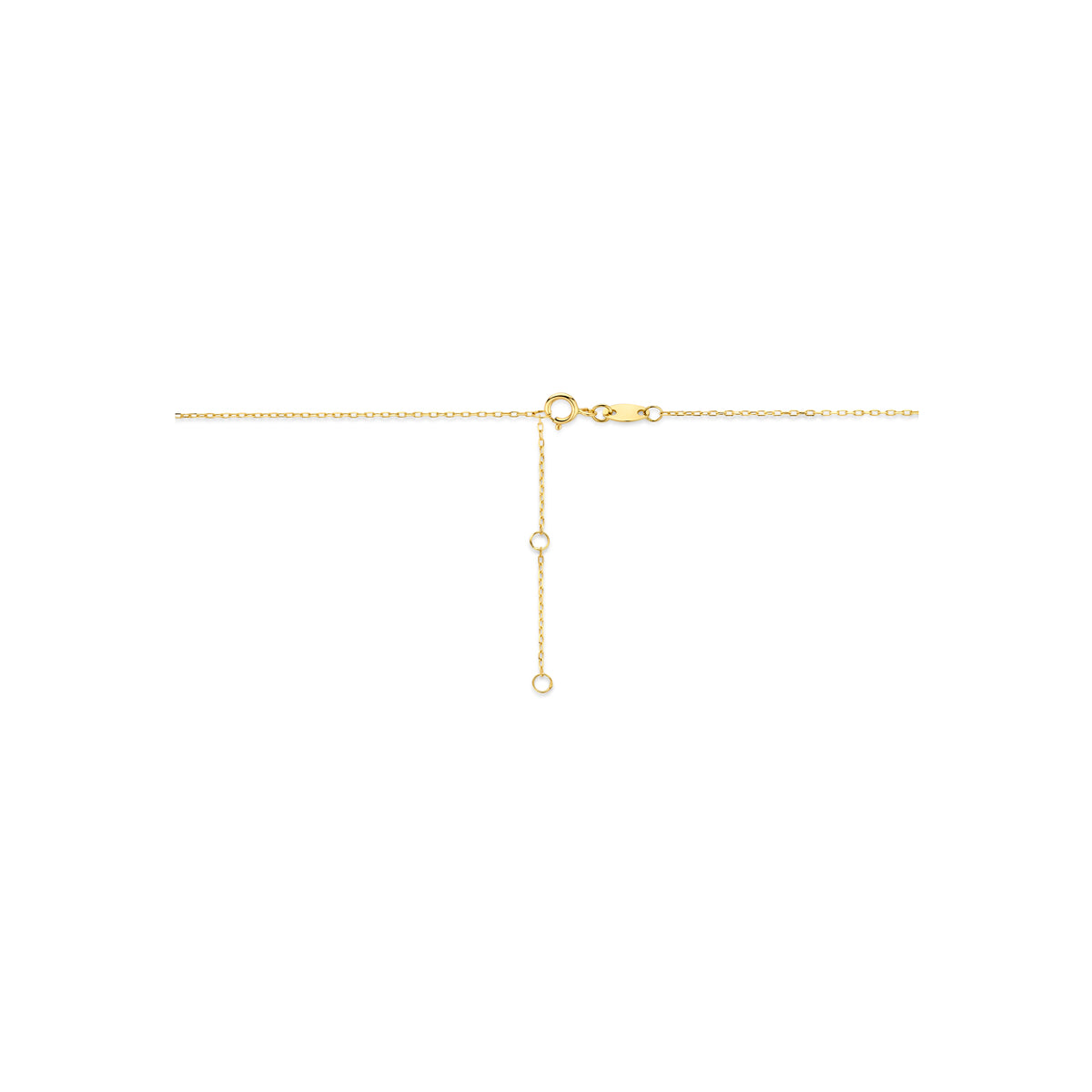Collier synthetische stenen 9K geelgoud 41 - 43 - 45 cm