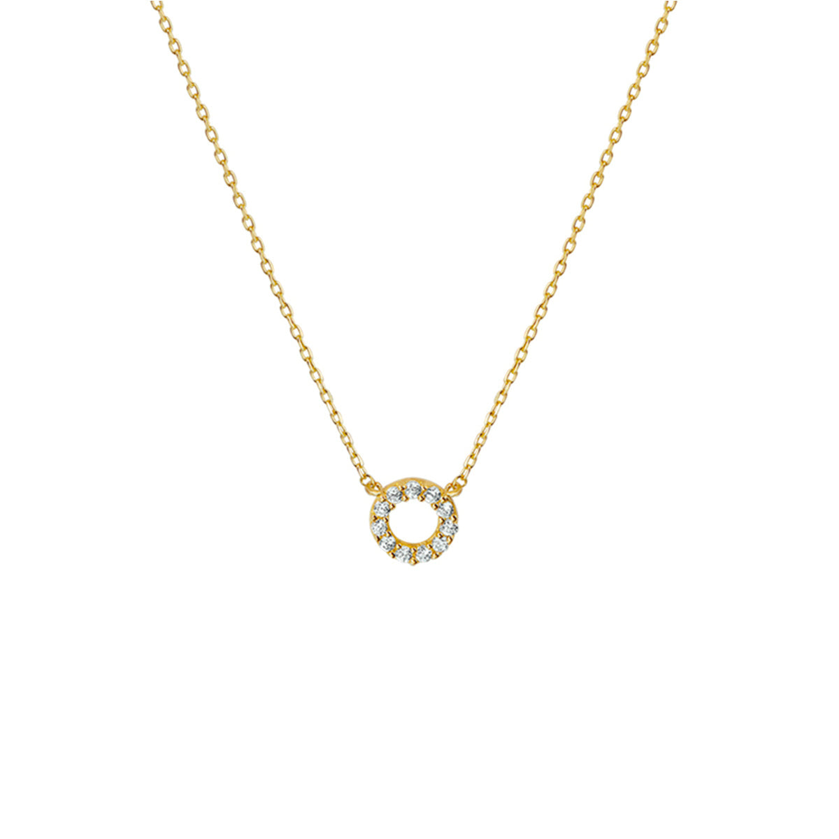 Fantasy Collection Collier zirkonia 9K geelgoud 40 - 42 - 44 cm