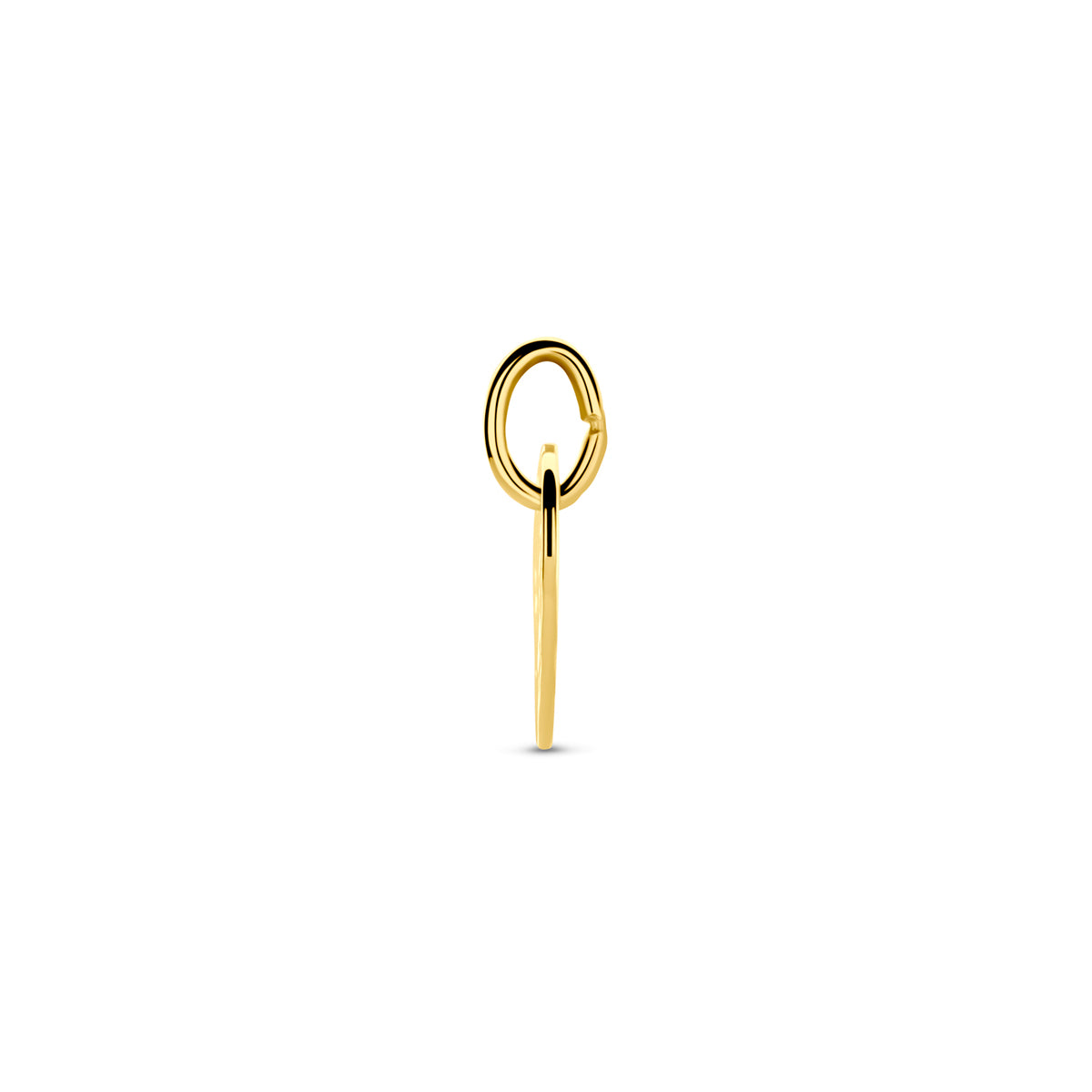 Fantasy Collection Graveerhanger hartje gehamerd 9K geelgoud 9,5 mm - afbeelding 3