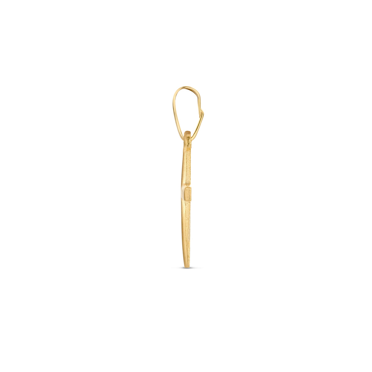 Fantasy Collection Hanger kruis poli/mat 9K geelgoud 13 mm - afbeelding 3
