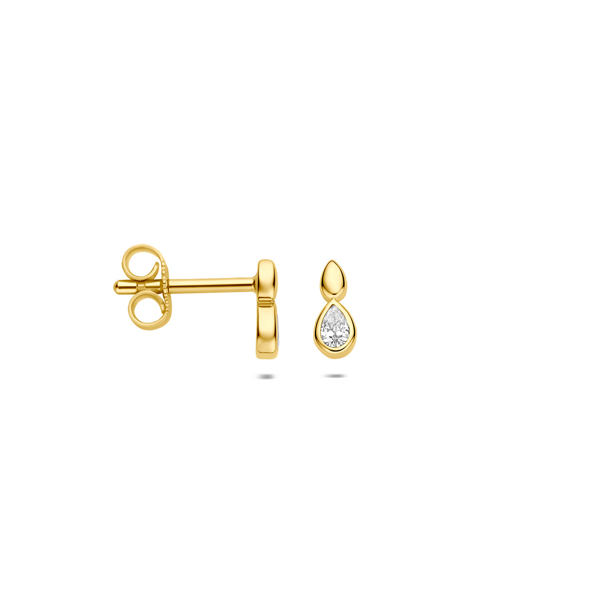 Fantasy Collection Oorknoppen zirkonia 9K geelgoud 7 mm - afbeelding 3