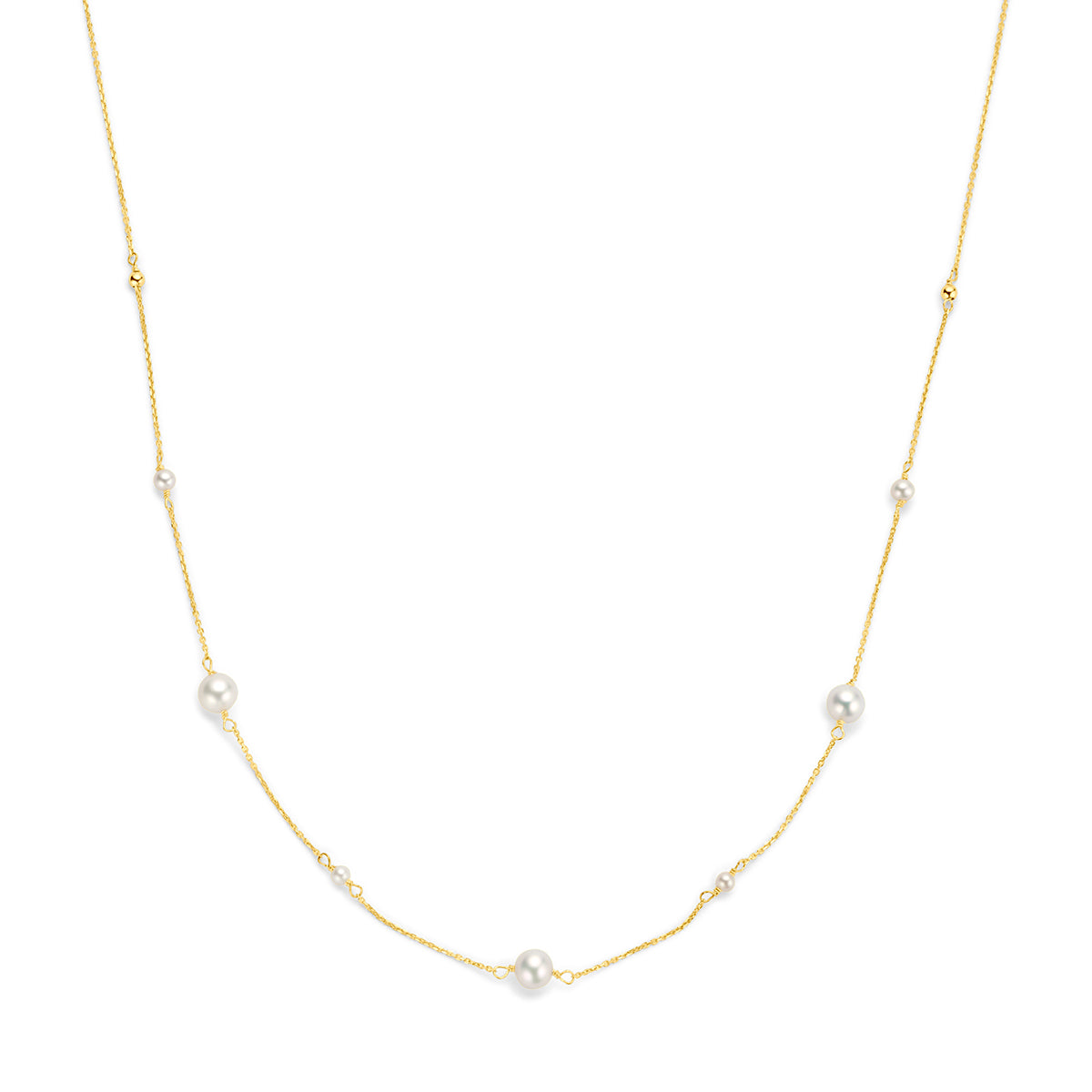Fantasy Collection Collier parels 9K geelgoud 41 - 43 - 45 cm