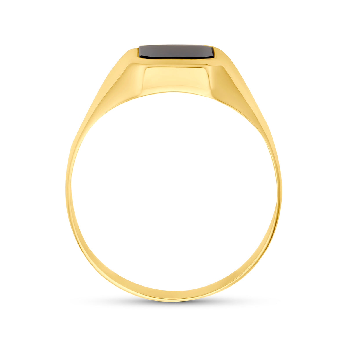 Fantasy Collection Zegelring onyx 9K geelgoud - afbeelding 3