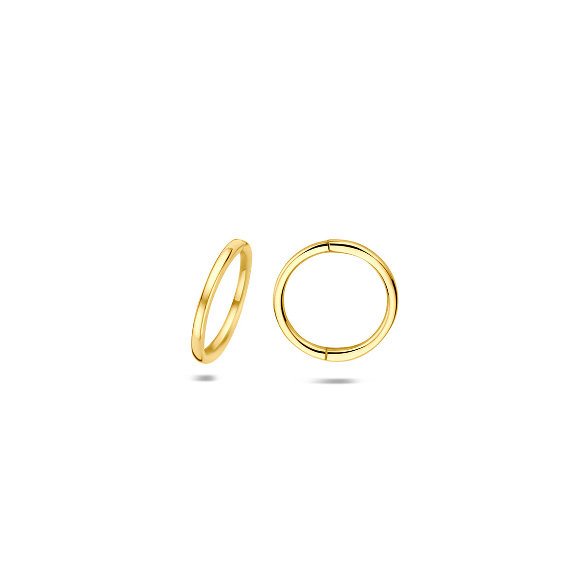 Fantasy Collection Klapoorringen buis 9K geelgoud 1 mm - afbeelding 3