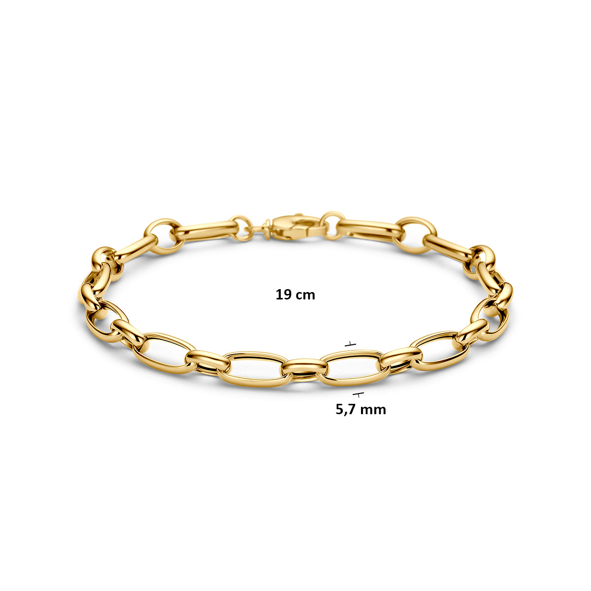 Fantasy Collection Armband 9K geelgoud 5,7 mm 19 cm - afbeelding 3