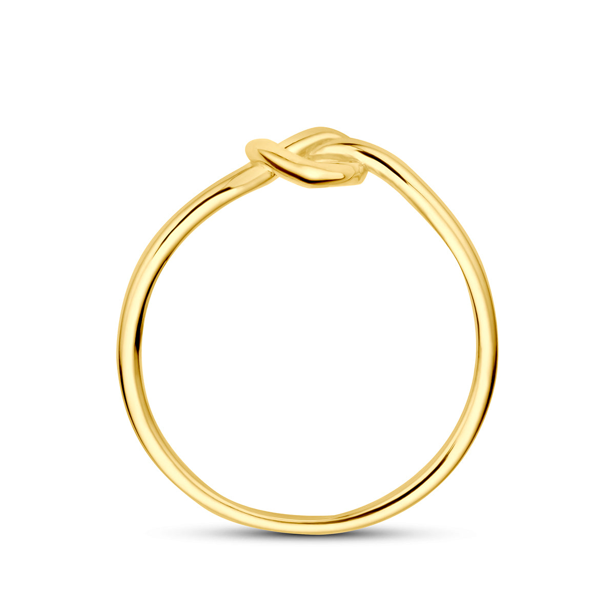 Fantasy Collection Ring knoop hartje 9K geelgoud - afbeelding 3