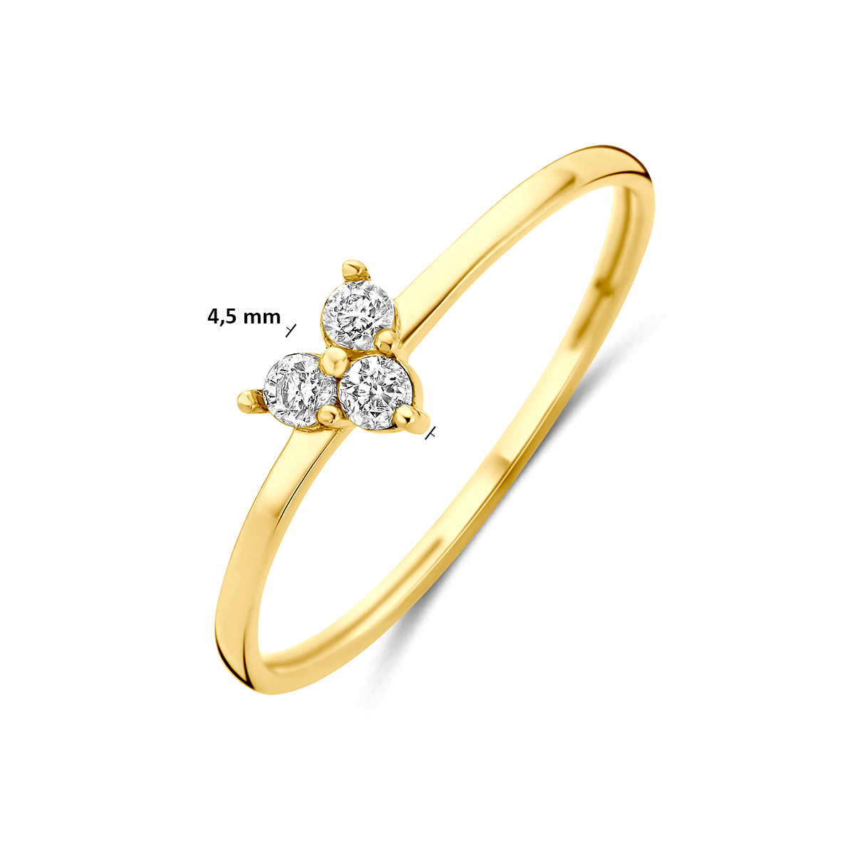 Fantasy Collection Ring zirkonia 9K geelgoud - afbeelding 5