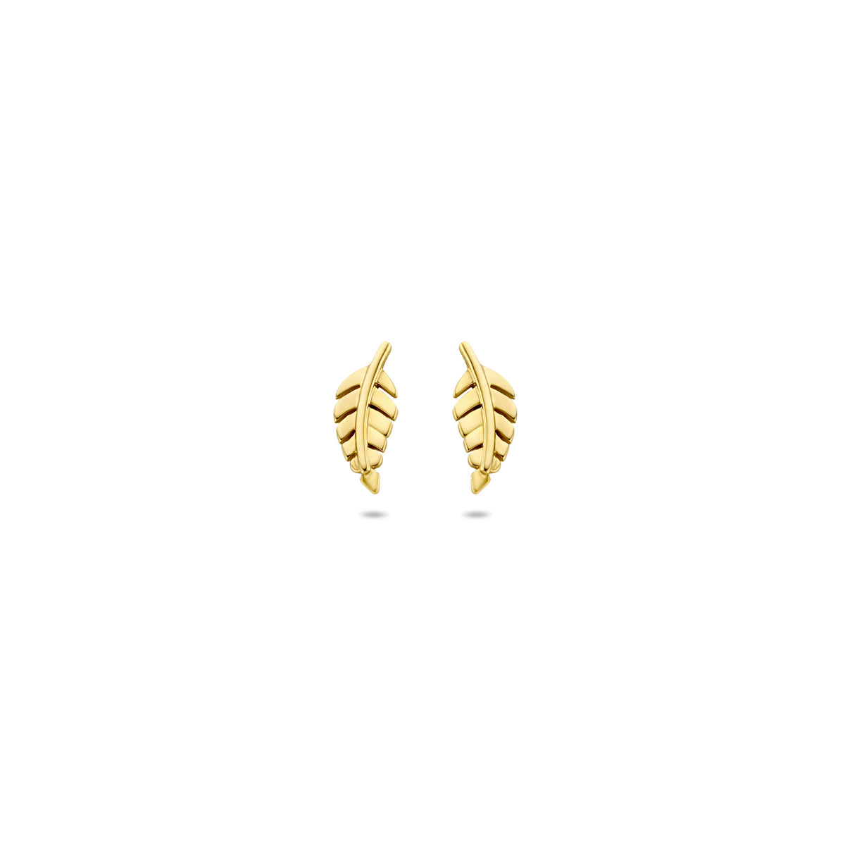 Fantasy Collection Oorknoppen veer 9K geelgoud 8 mm