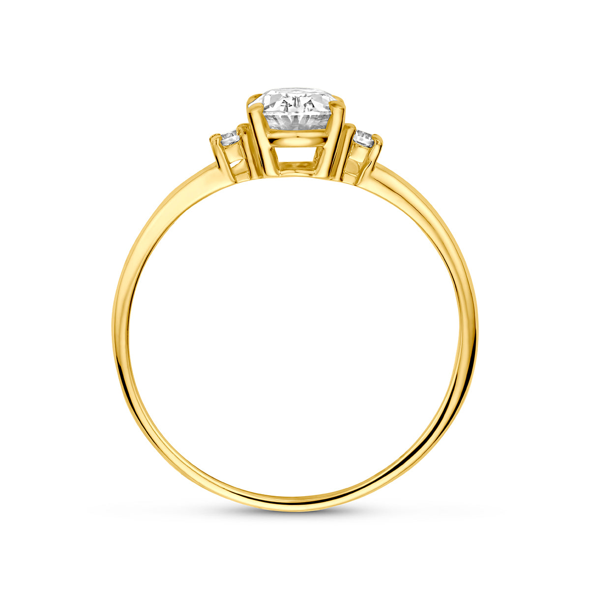Fantasy Collection Ring zirkonia 9K geelgoud - afbeelding 3