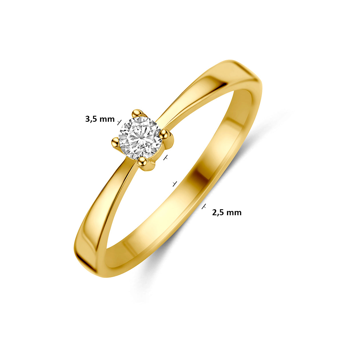 Fantasy Collection Ring zirkonia 9K geelgoud - afbeelding 5