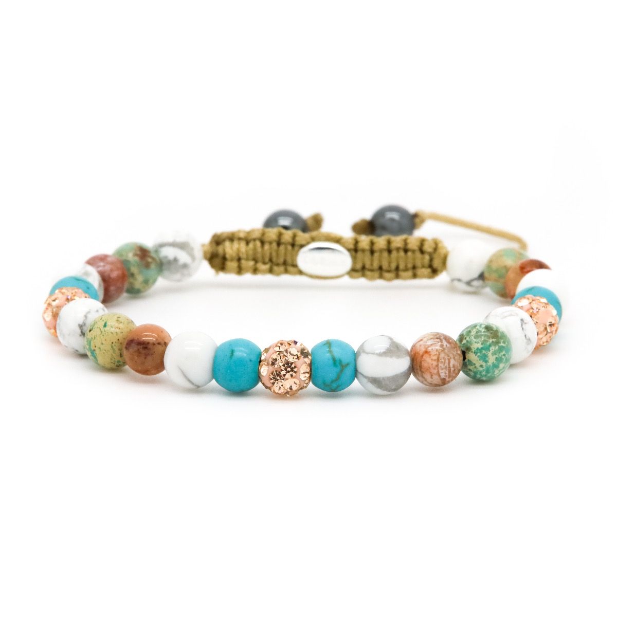 Karma armband Spiral MAR XS (rosegold crystal) 80072 - PansiteNederland.nl