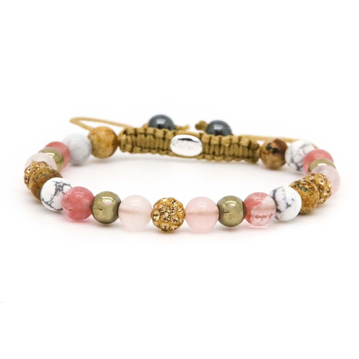 Karma armband Spiral PEACY XS gold crystal 80083