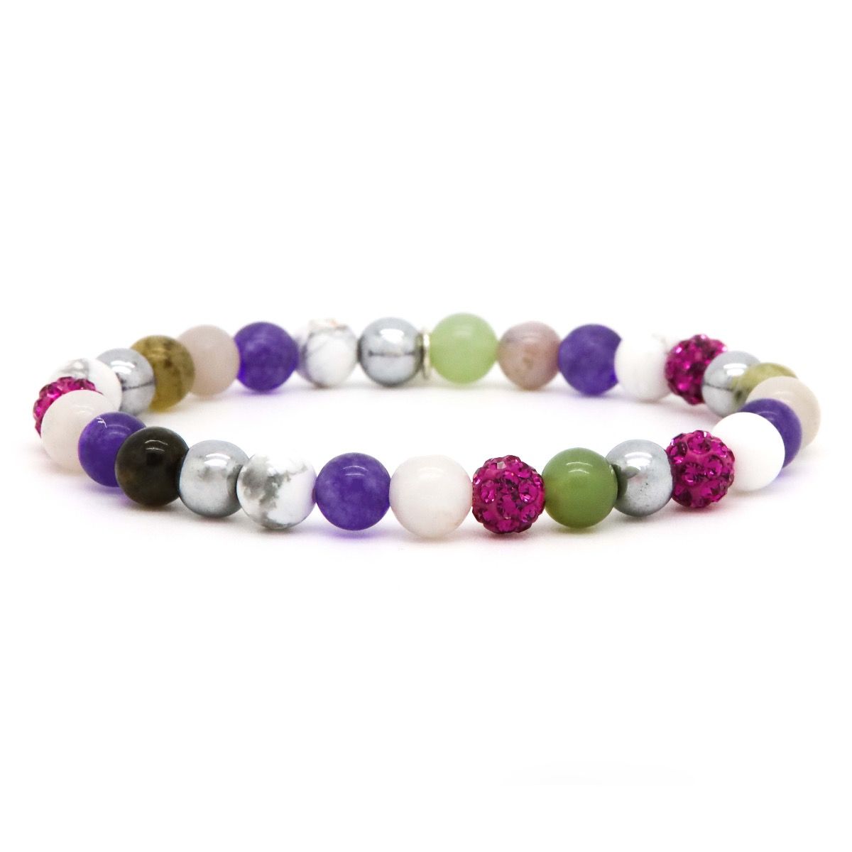 Karma Spiral Fuchsia Armband EVOLET