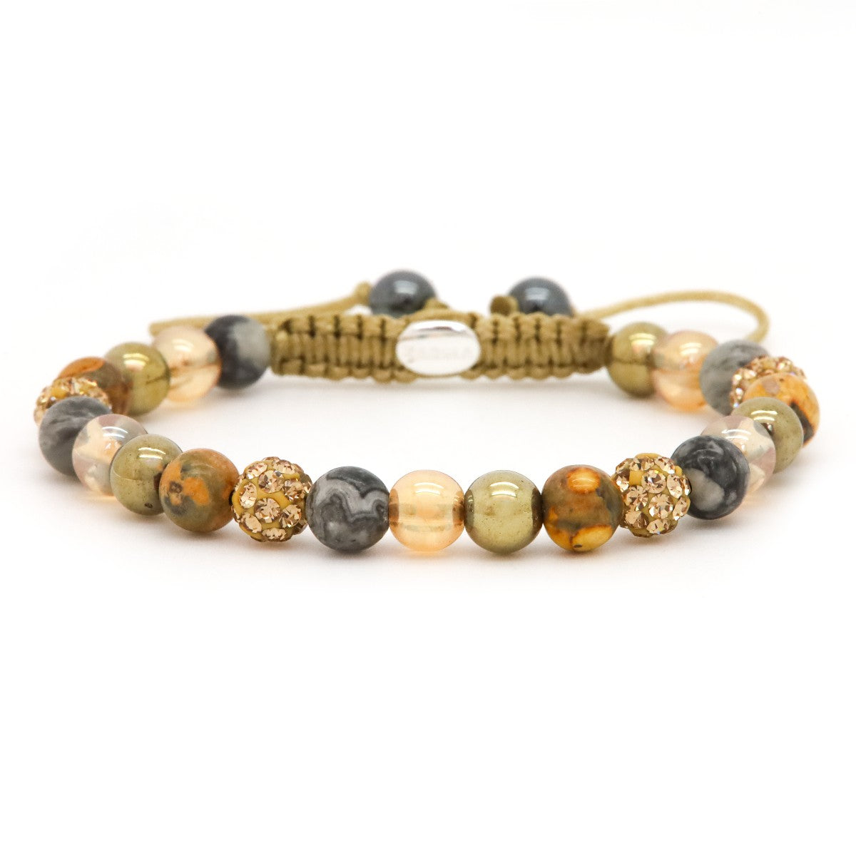 Karma armband Spiral Jeanne XS (gold crystal) 80110 - PansiteNederland.nl