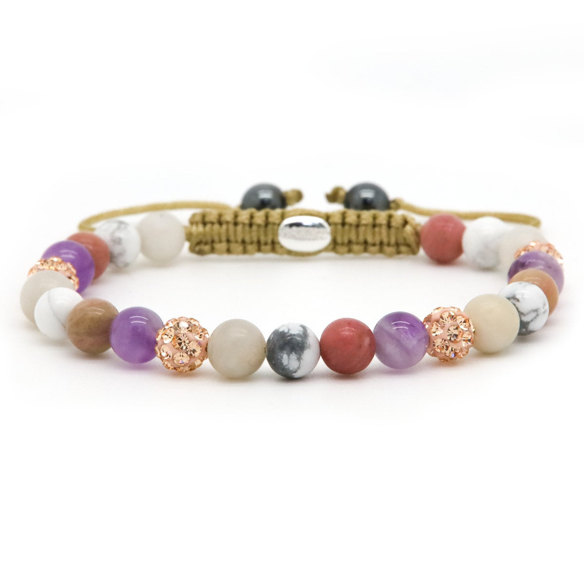 Karma armband Spiral Adele XS (rose gold crystal) 80114 - PansiteNederland.nl