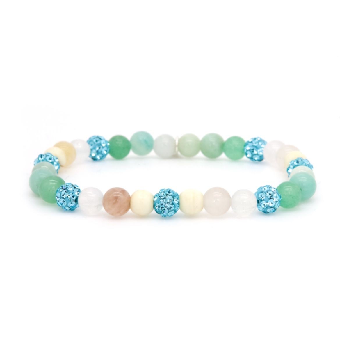 Karma armband Spiral CEA XS Elastic blue crystal 80139EL