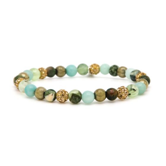 Karma armband Spiral WILLOW XS gold crystal 80145