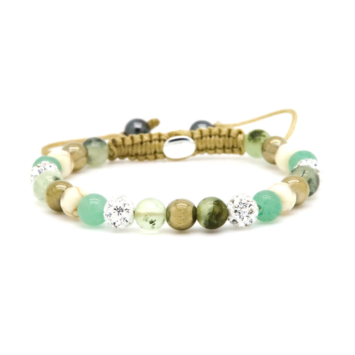 Karma armband Spiral OAKLY XS white crystal 80154
