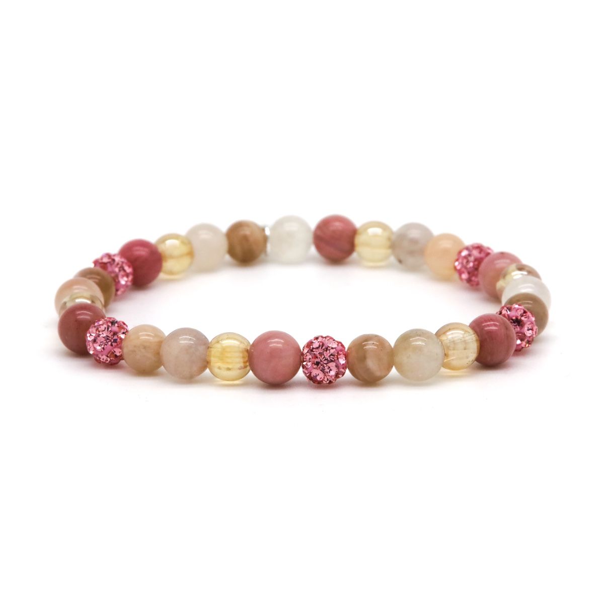 Karma Armband Spiral Vivia XS Elastic (pink crystal) 80227EL