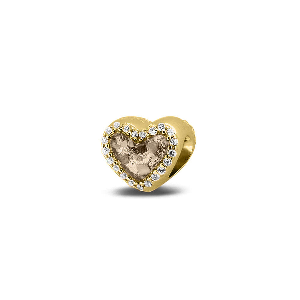 See You Gouden hartjesbedel met steen – 803 – afbeelding 1