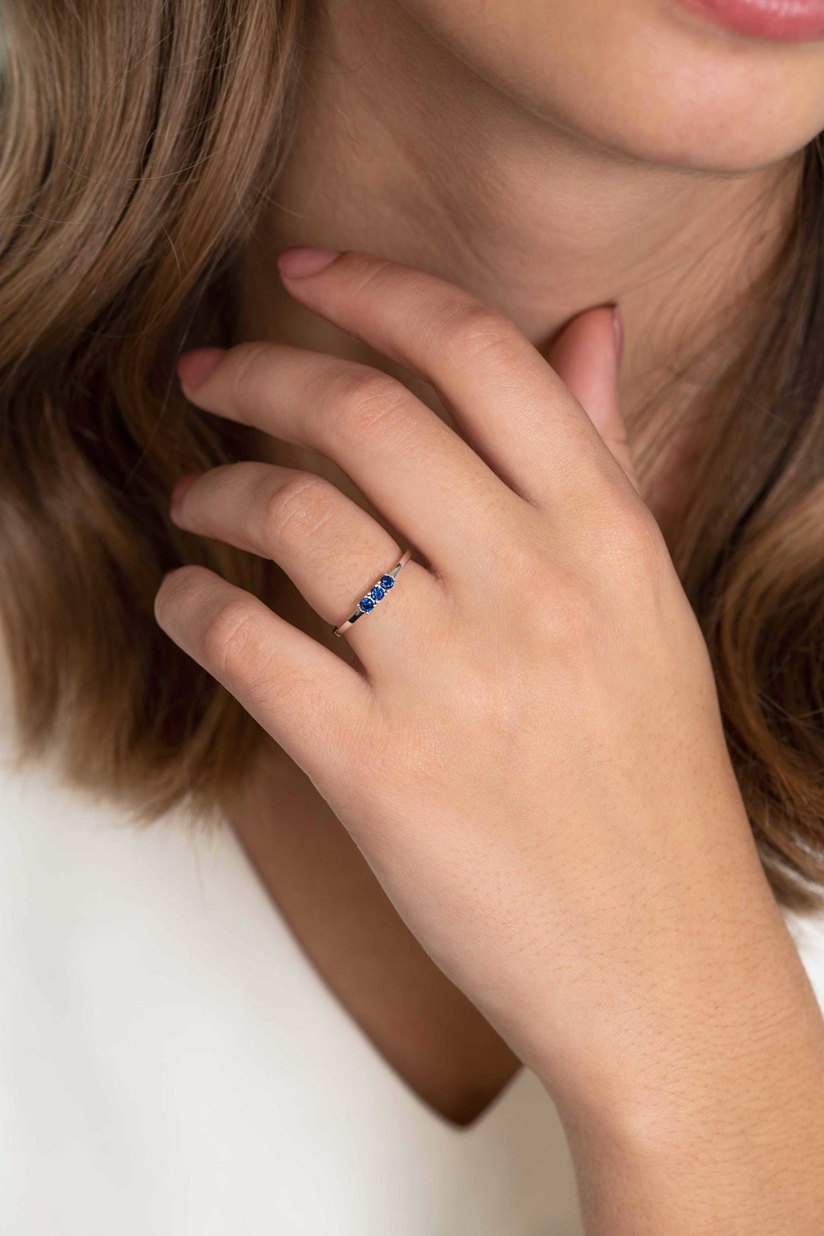 ZINZI Zilveren Ring met Blauwe Zirkonia ZIR2127B