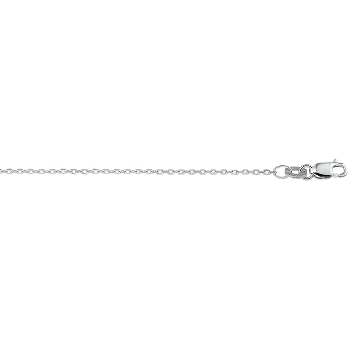 9K Witgoud Collier Anker Gediamanteerd 1,3 mm 8100022 - PansiteNederland.nl