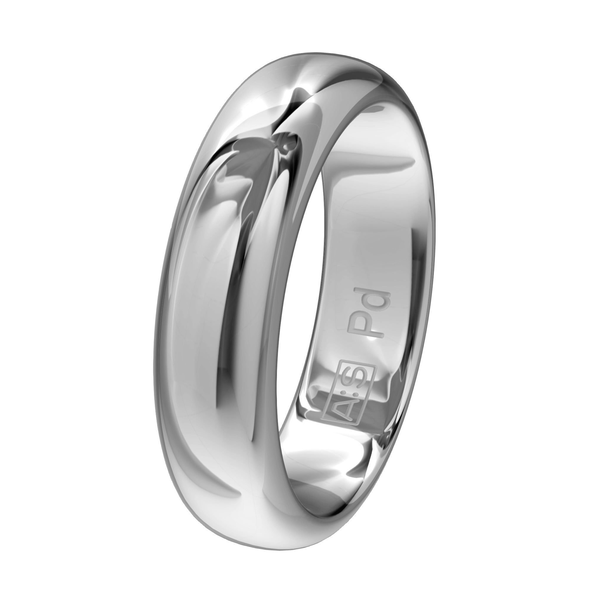 Aller Spanninga Trouwring 103 Palladium 585