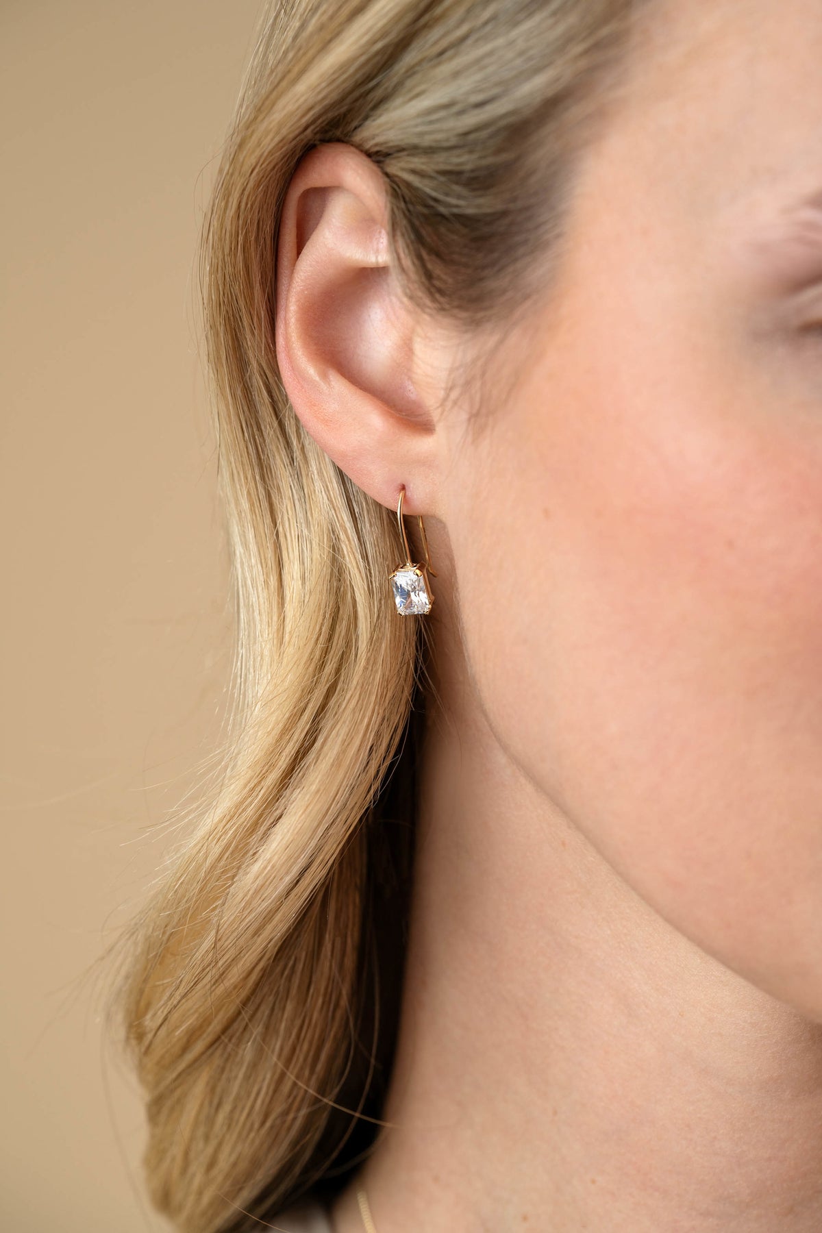 ZINZI 14K Gouden Oorbellen met Witte Zirkonia ZGO509