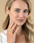 ZINZI gold plated zilveren ring organisch gevormd 3,5mm breed bezet met witte zirkonia ZIR2628 - PansiteNederland.nl