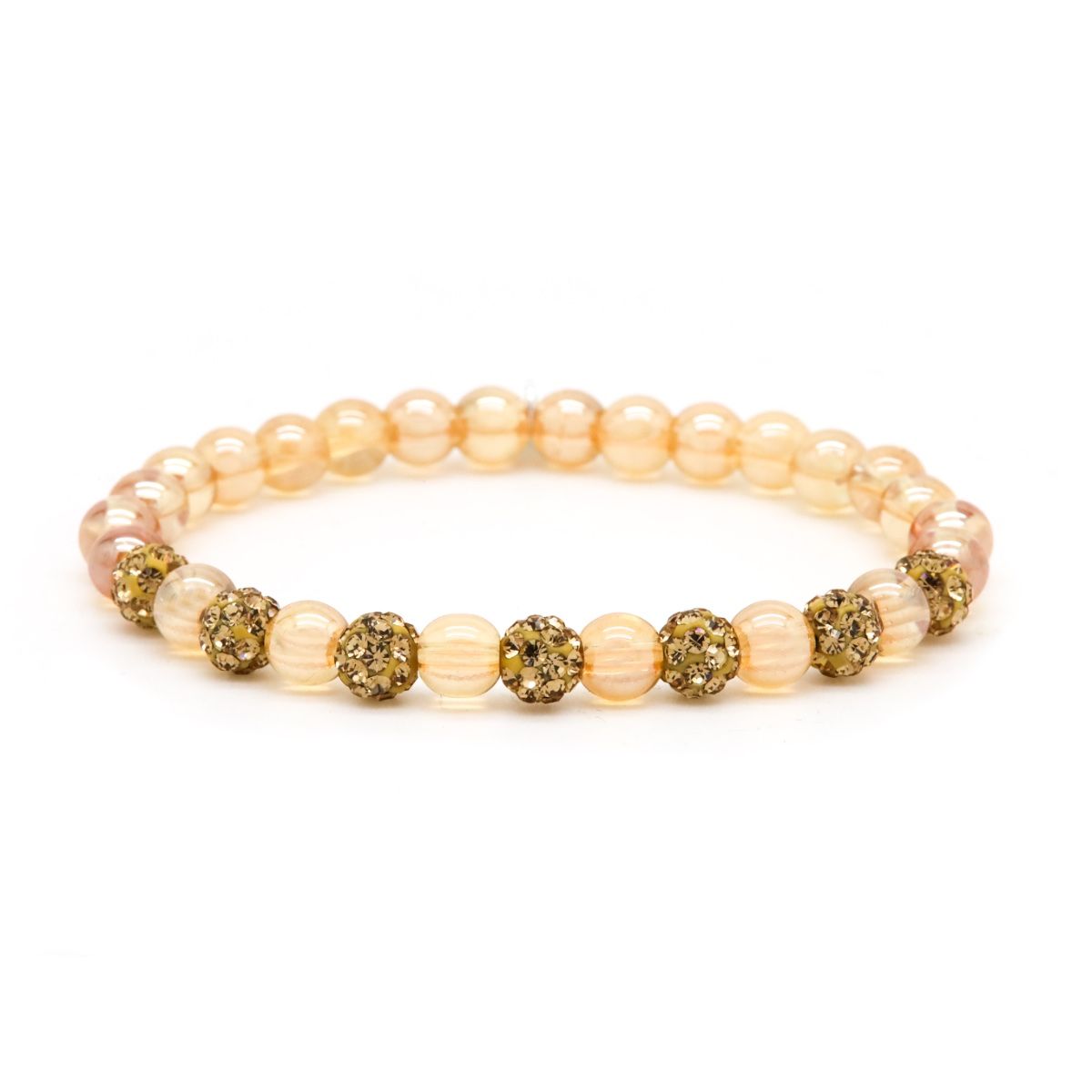 Karma Armband Spiral JANICE XS Elastic (gold crystal) 82193EL