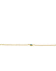 ZINZI gold plated zilveren gourmet armband met vierkante zetting bezet met indigo blauwe kleursteen 16-19cm ZIA2417G - PansiteNederland.nl