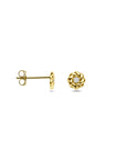 14K geelgouden oorknoppen zirkonia 5 mm - 4034647