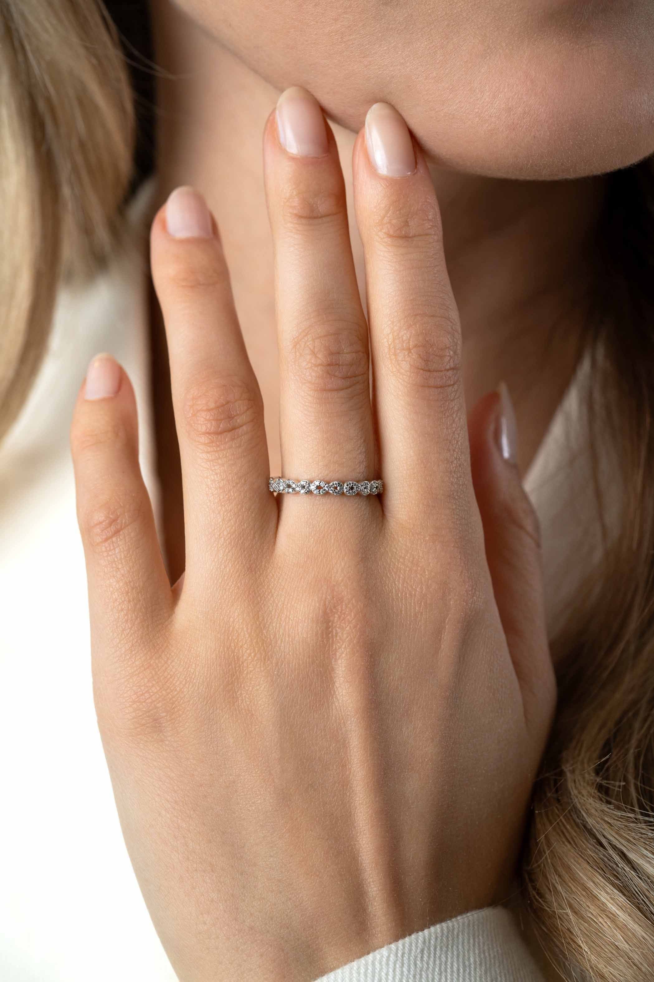 ZINZI Zilveren Ring met Witte Zirkonia - ZIR2500Z
