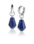 ZINZI zilveren oorbedels in kegelvorm met lapis lazuli edelstenen ZICH2256L 19mm (zonder oorringen) - PansiteNederland.nl