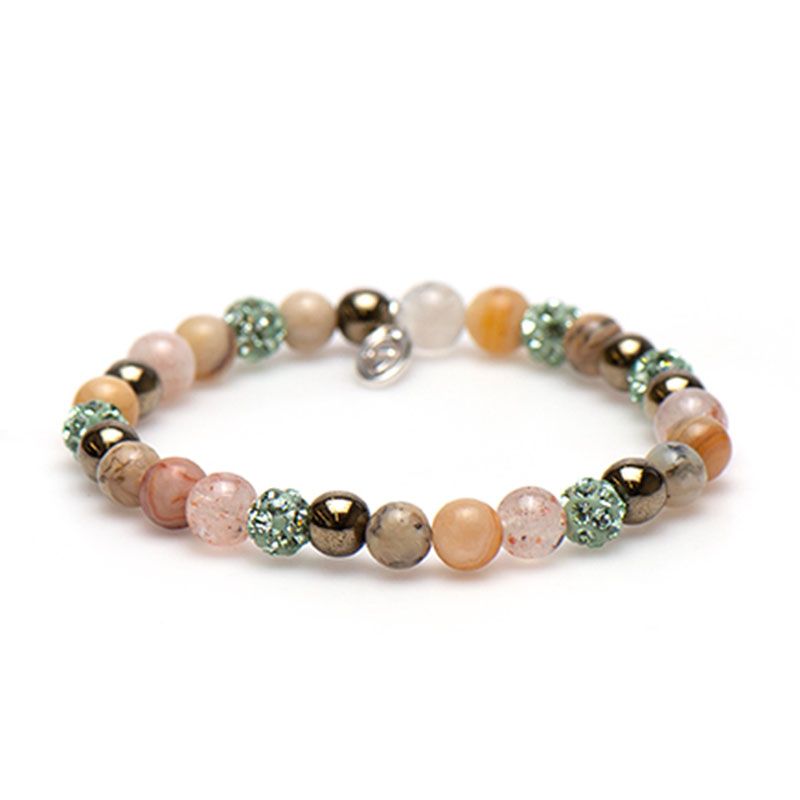 Karma armband 83384EL Spiral Genuine Green XS (green crystal), exclusief en kwalitatief hoogwaardig. Ontdek nu!