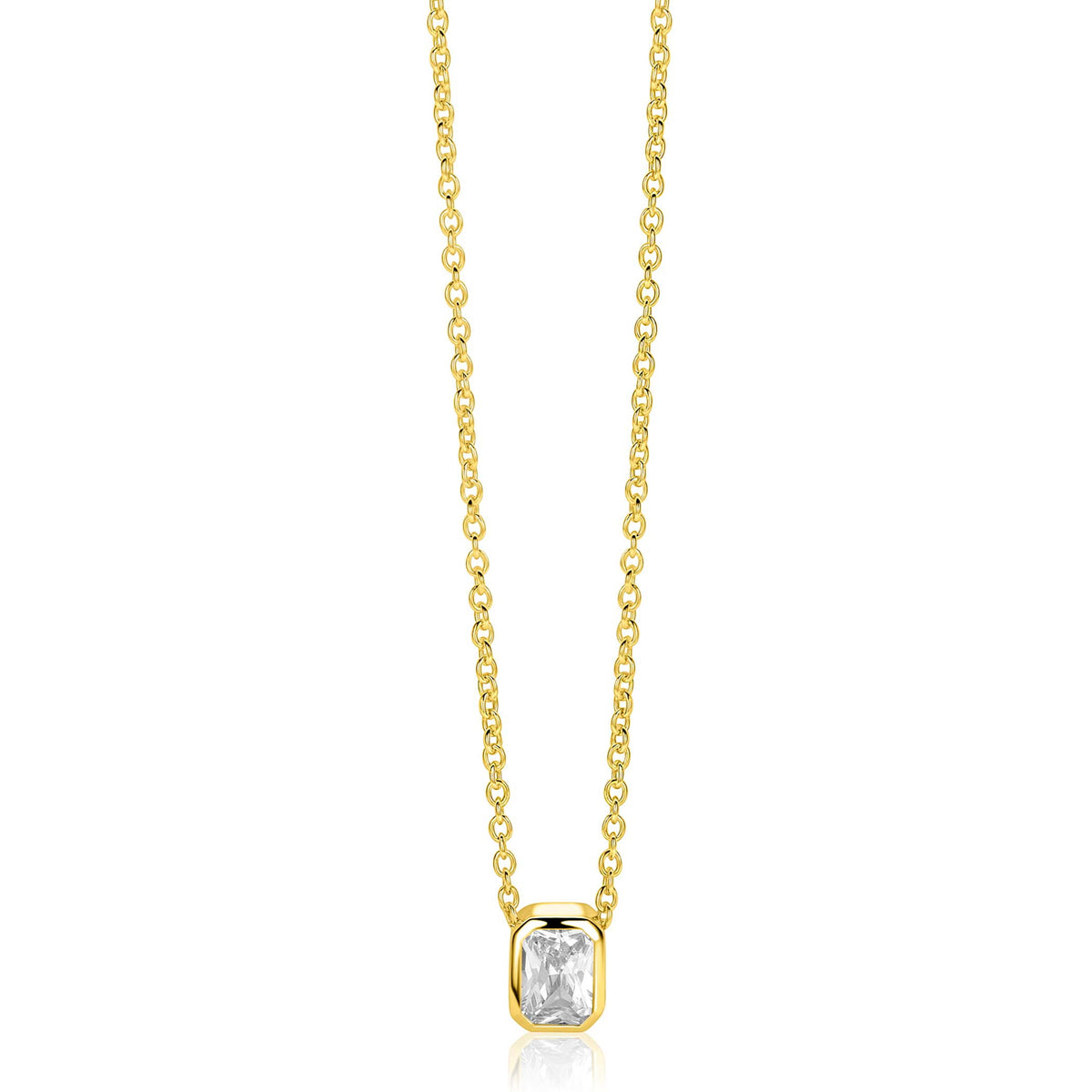 ZINZI Verguld Zilveren Ketting ZIC2899