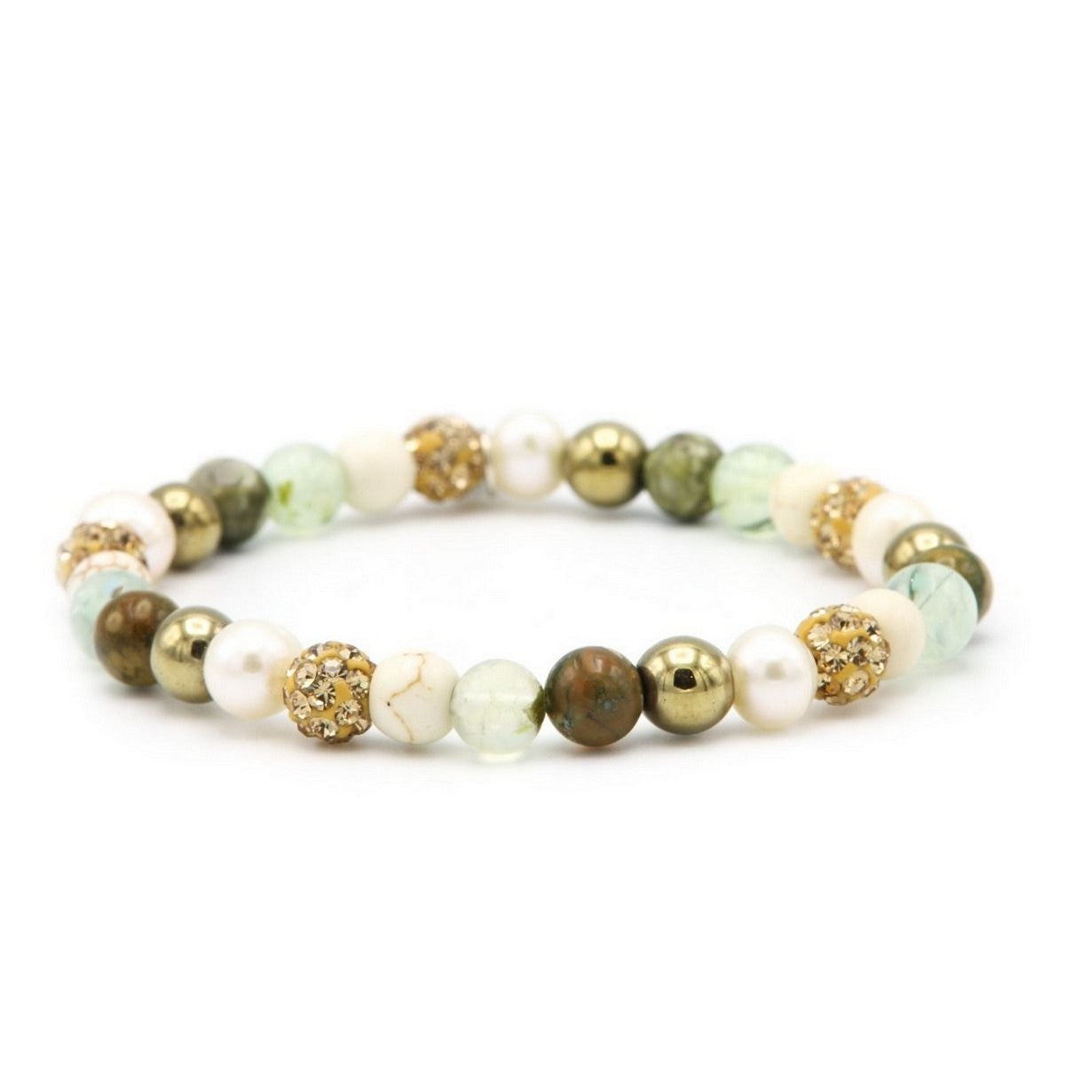 Karma armband Spiral Around the World xs elastic (gold crystal) 83762EL - PansiteNederland.nl