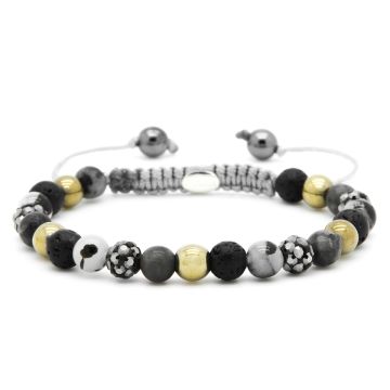 Karma armband Spiral Lotus xs (hematite crystal) 83820 - PansiteNederland.nl