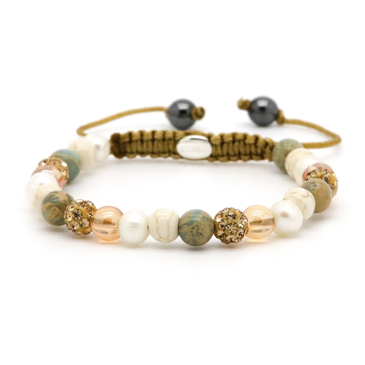 Karma armband Spiral Clover XS gold crystal 83915