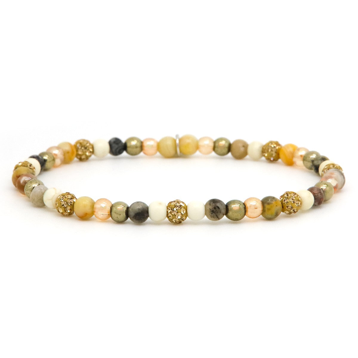 Karma armband Spiral Jeanne XXS Elastic (gold crystal) 84618EL