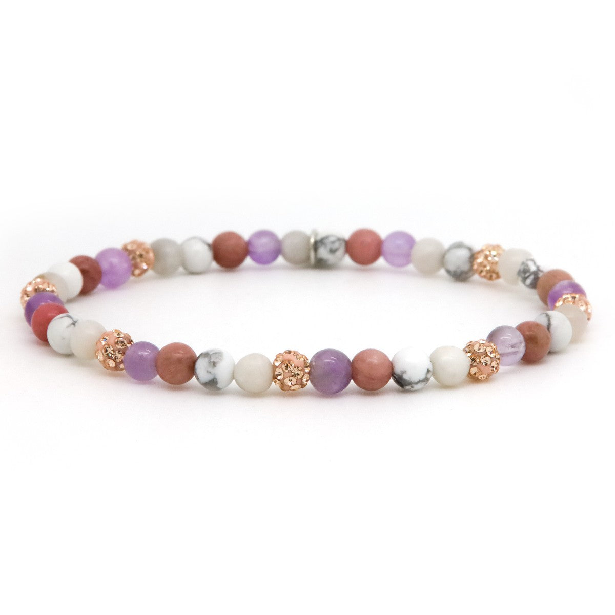 Karma armband Spiral Adele XXS Elastic (rose gold crystal) 84622EL - PansiteNederland.nl