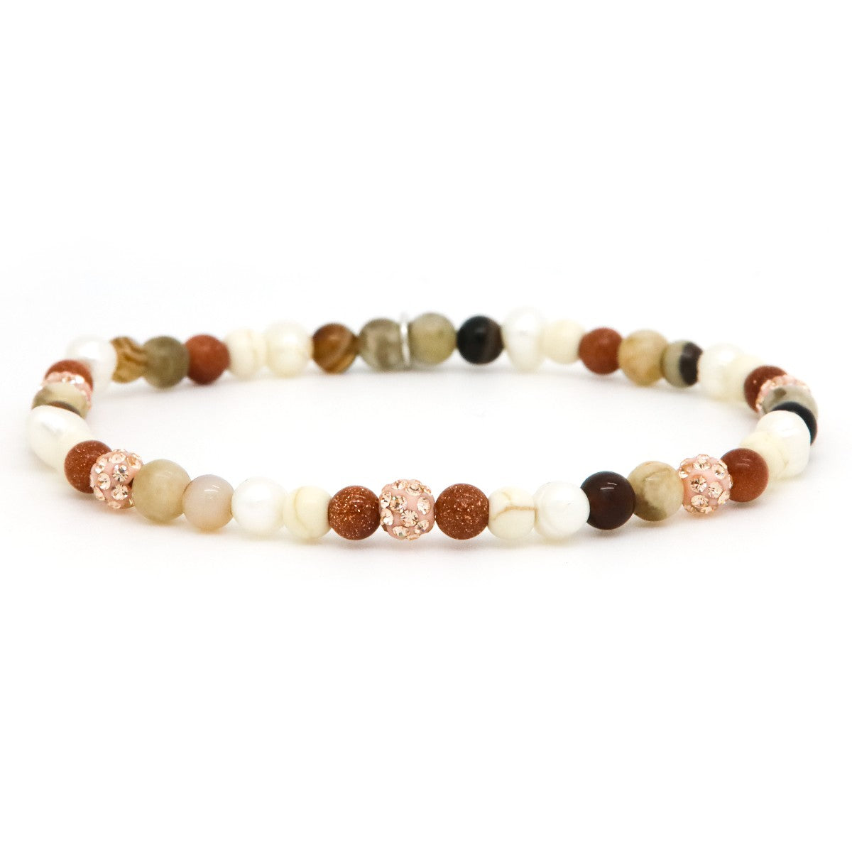 Karma armband Spiral Luna May XXS Elastic (rose gold crystal) 84623EL - PansiteNederland.nl