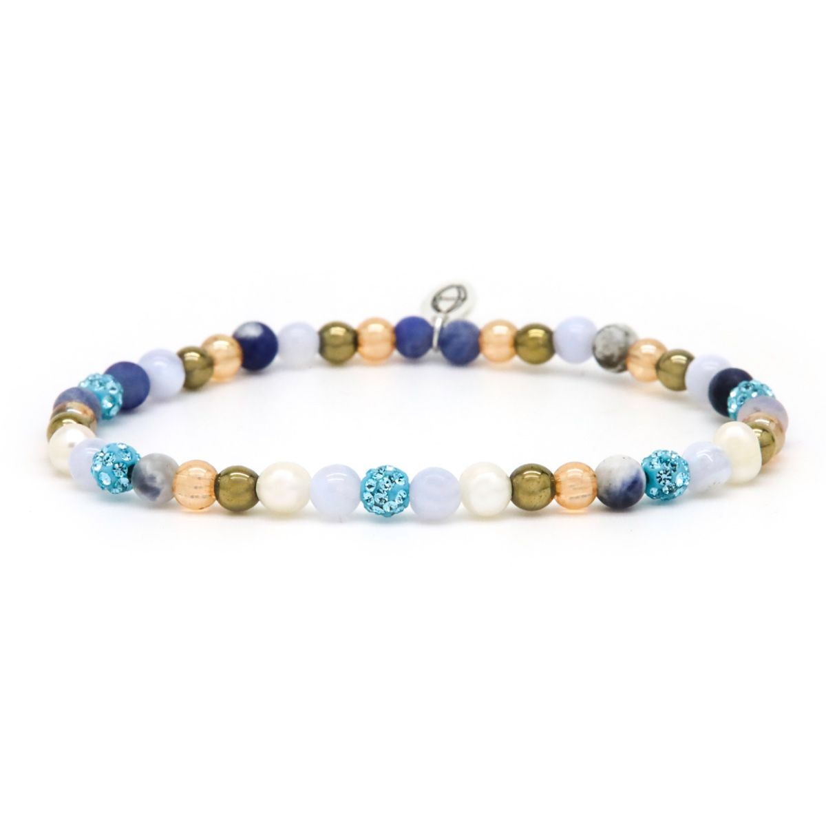 Karma Armband Spiral Saar XXS Elastic (blue crystal) 84709EL
