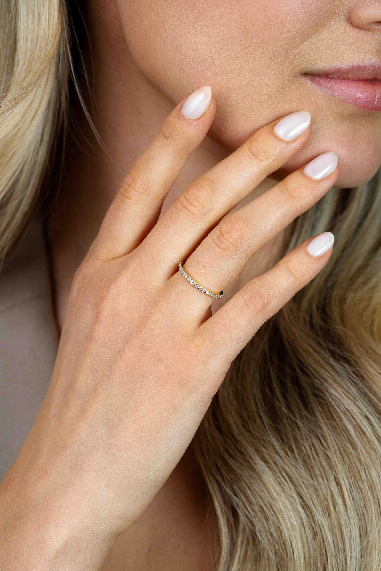ZINZI Verguld Zilveren Ring met Witte Zirkonia ZIR2794Y