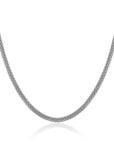 ZINZI Zilveren Popcorn Ketting 3mm Breed 42cm ZIC2765
