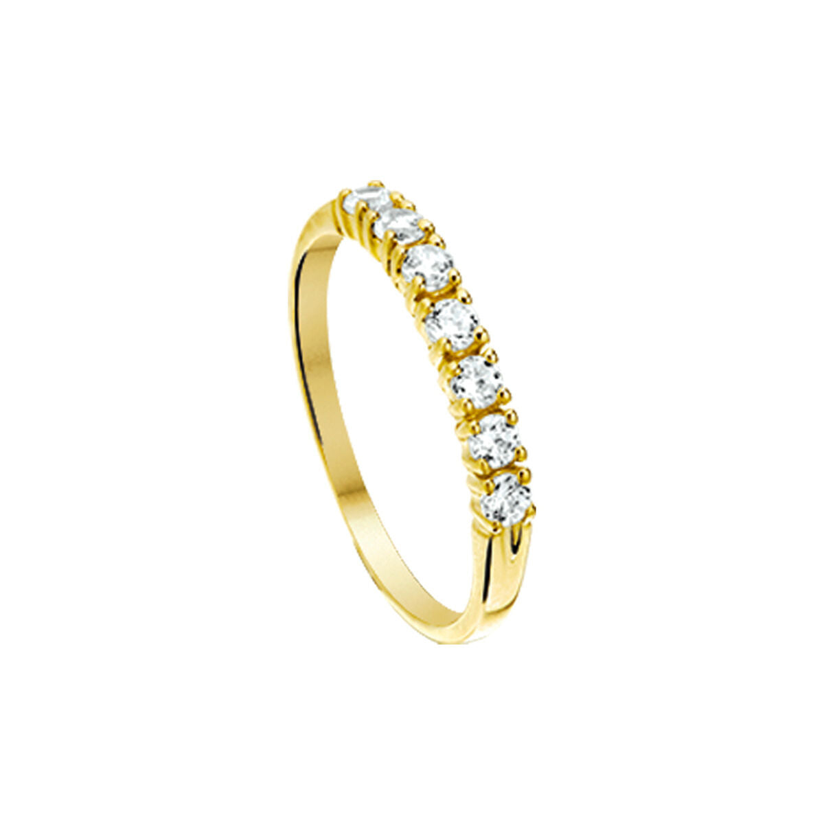 14K Geelgouden Ring met Zirkonia