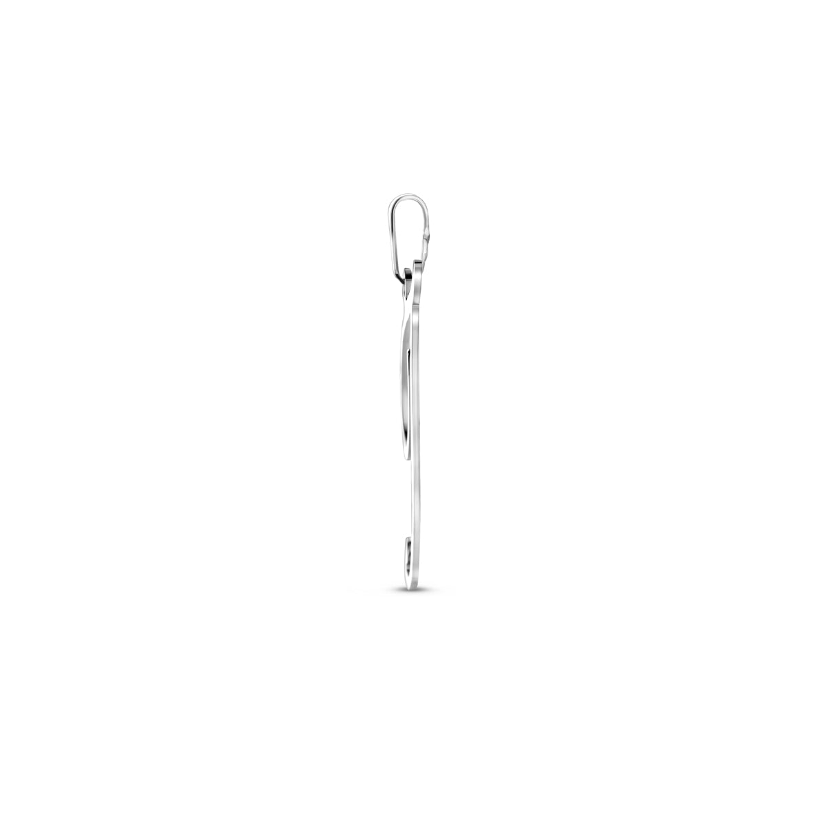 Hanger sierletter I 25,5 mm zilver #Letter_I